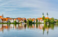 Stadt-Panorama von Bad Waldsee, Region Bodensee-Oberschwaben