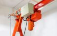 Elektrische Seilwinde in industrieller Anwendung