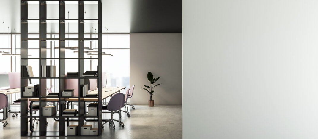 Modernes getrenntes Büro