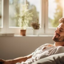 Entspannter Moment im Sonnenlicht | Enthärtungsanlage