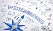 Schriftzug Weiterbildung mit Kompass und Symbolen | Fachkundige nach TRGS 505